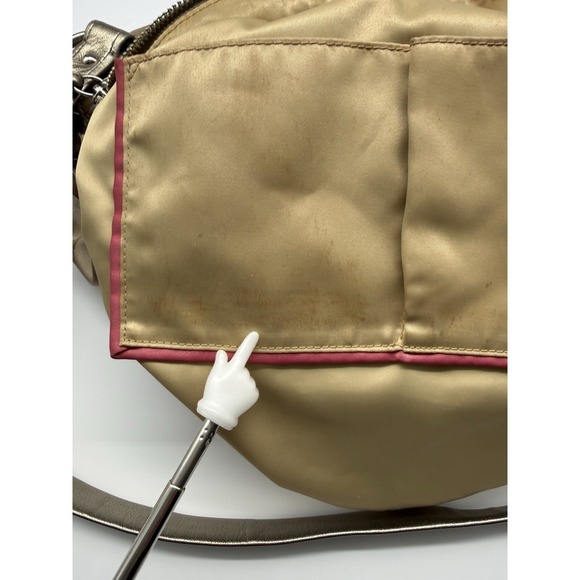 COACH Signature Large Tan Hobo Shoulder Bag 12676 - Picture 11 of 16